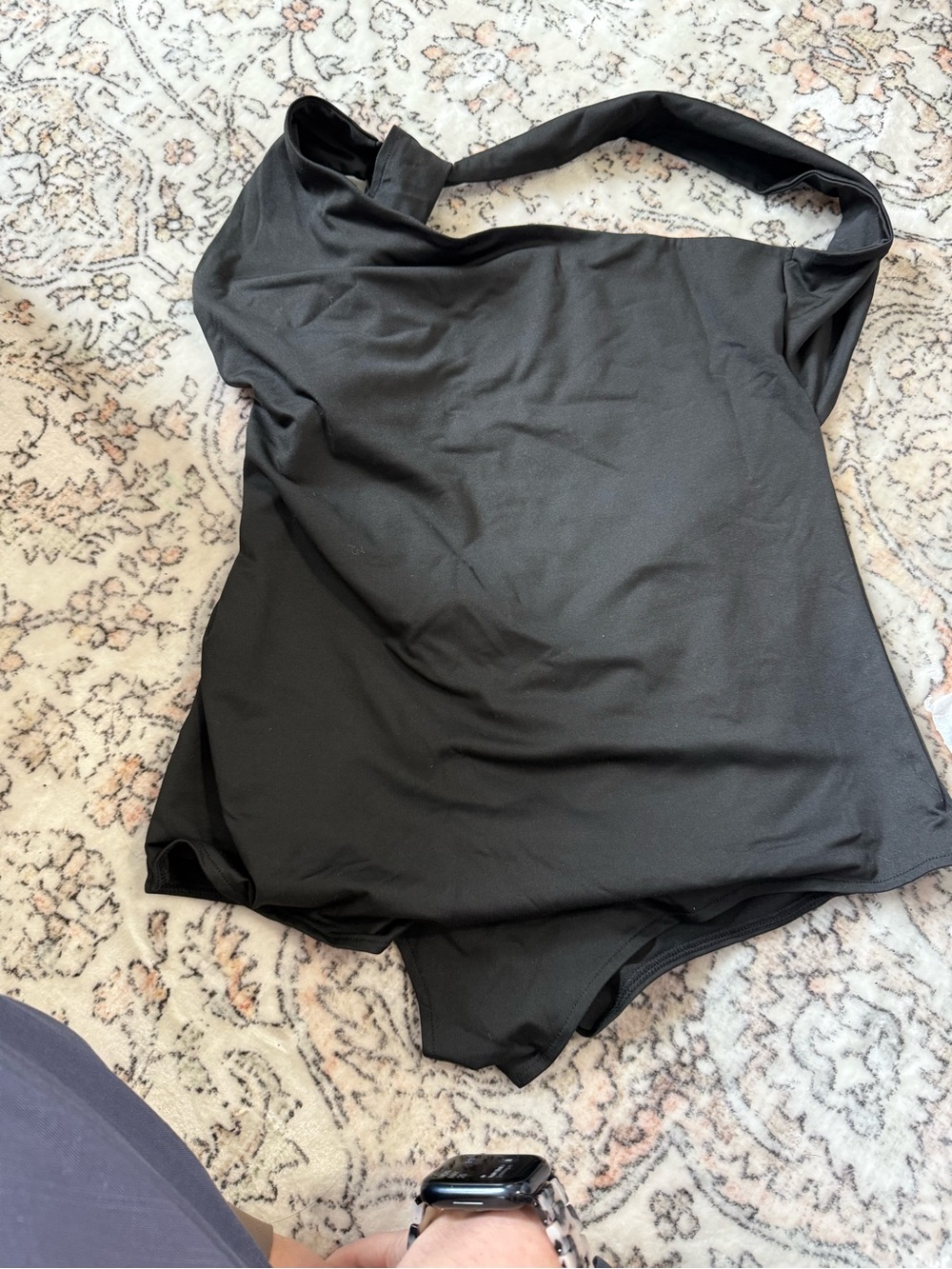 Black One-Shoulder bodysuit
